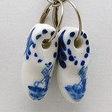 Holland Clogs Small Delft Ceramic Key Ring - ScandinavianGiftOutlet