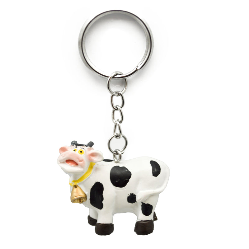 Cow Stuff Gift Idea Polyresin Keychain - ScandinavianGiftOutlet