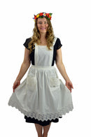 Victorian Adult Full Apron Ecru - ScandinavianGiftOutlet