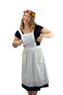 Victorian Adult Full Apron Ecru - ScandinavianGiftOutlet