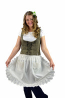 Victorian Lace Adult Half Apron Ecru - ScandinavianGiftOutlet