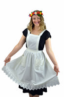 Victorian Adult Full Apron White - ScandinavianGiftOutlet