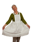 Victorian Adult Full Apron White - ScandinavianGiftOutlet