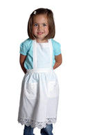 Girls Lace White Full Apron (Ages 2-8) - ScandinavianGiftOutlet