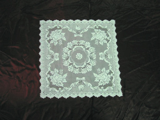 Table Linens For Sale: Ecru Rose Square Tablecloth - ScandinavianGiftOutlet