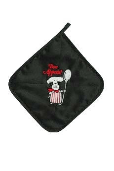 Bon Appetit! Potholder Black - ScandinavianGiftOutlet