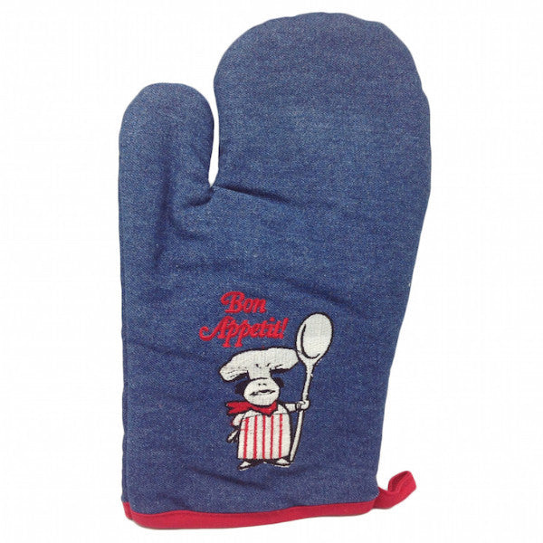 Bon Appetit! Mitten Denim - ScandinavianGiftOutlet