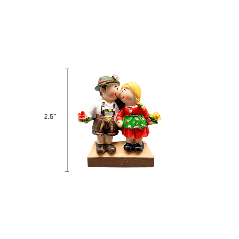 German Couple Souvenir Refrigerator Magnet