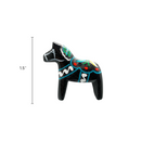 Dala Horse Black Magnet Gift