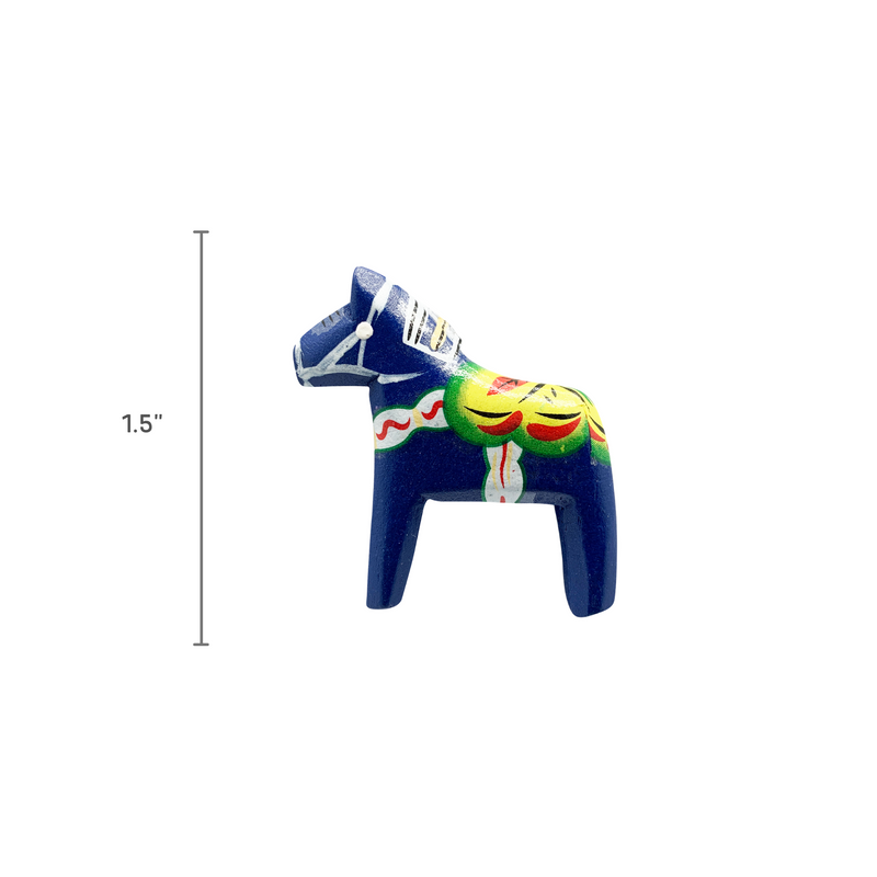 Dala Horse Blue Magnet Gift