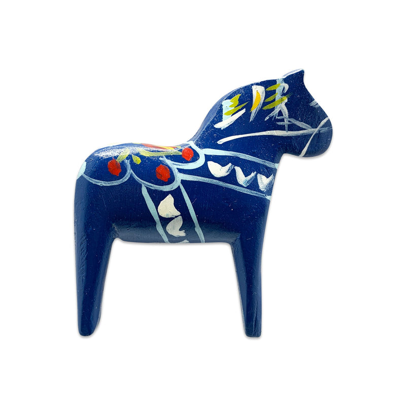 Sweden Horse Blue Magnet Gift