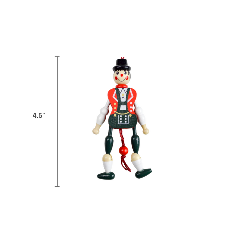 Bavarian Boy Jumping Jack Souvenir Fridge Magnet