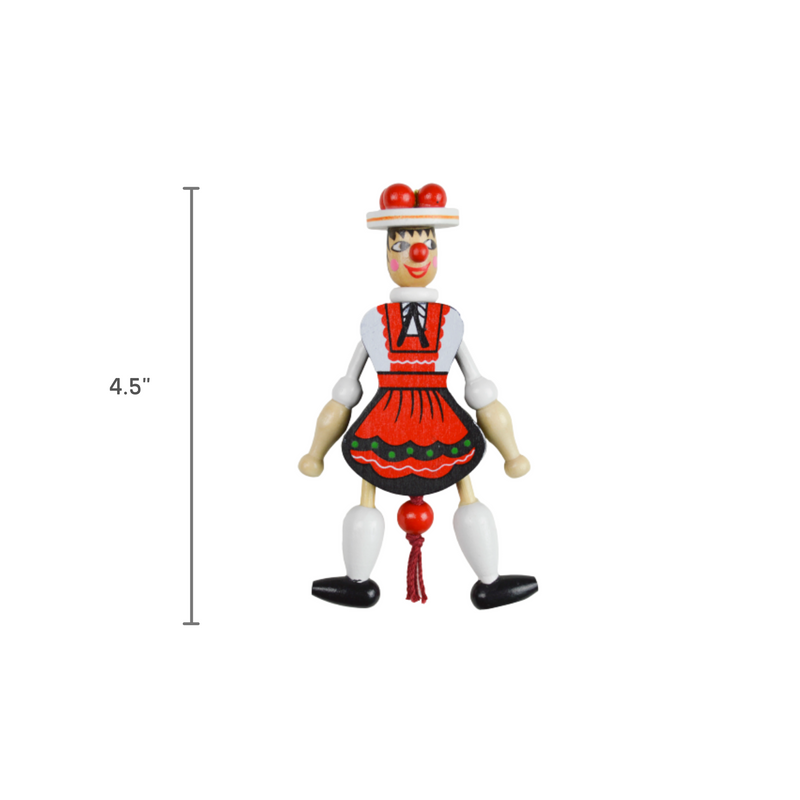 Bavarian Girl Jumping Jack Souvenir Fridge Magnet