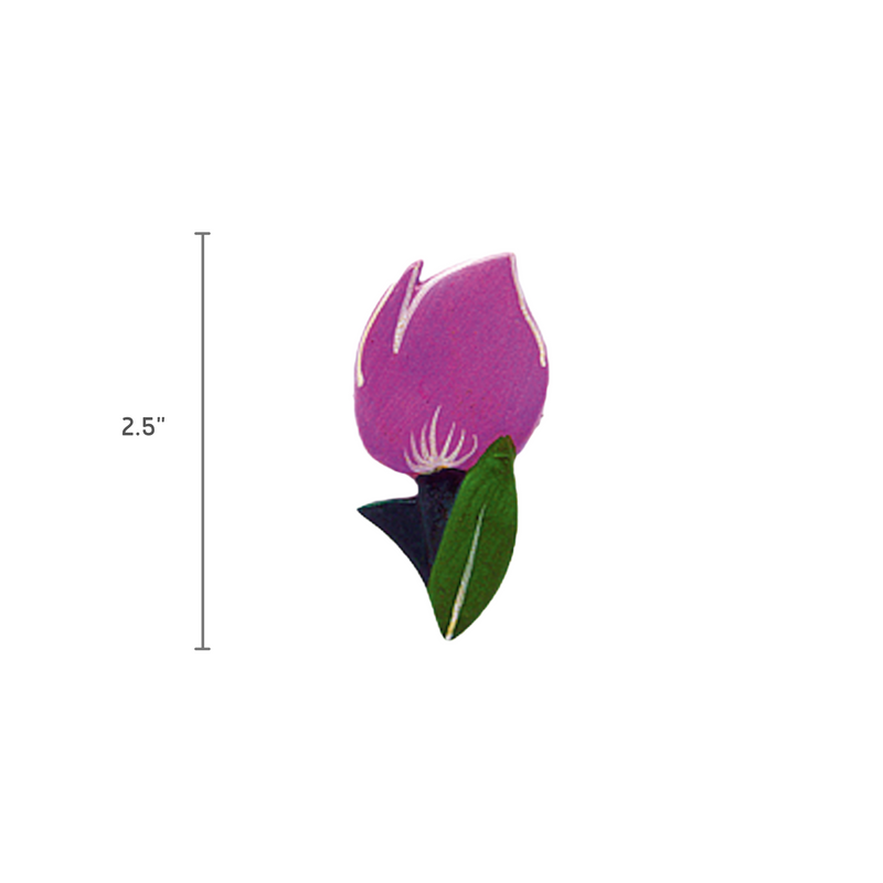 Tulips Gifts Fridge Magnet Violet