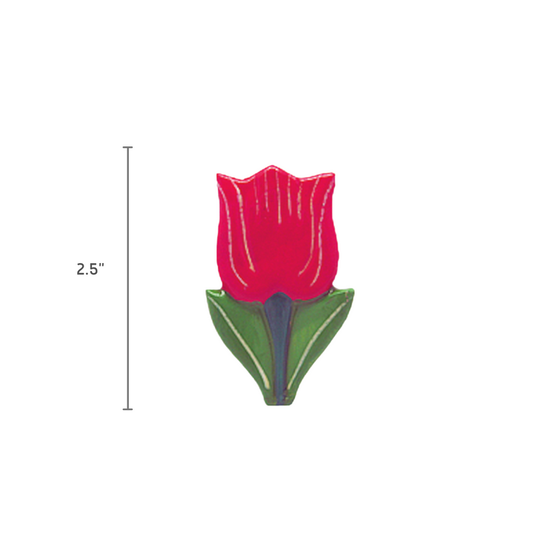 Tulips Gifts Fridge Magnet Red