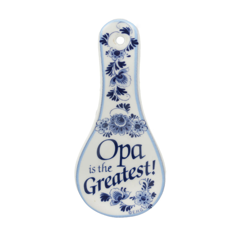 Ceramic Spoon Rest Magnet: Opa..Greatest - ScandinavianGiftOutlet