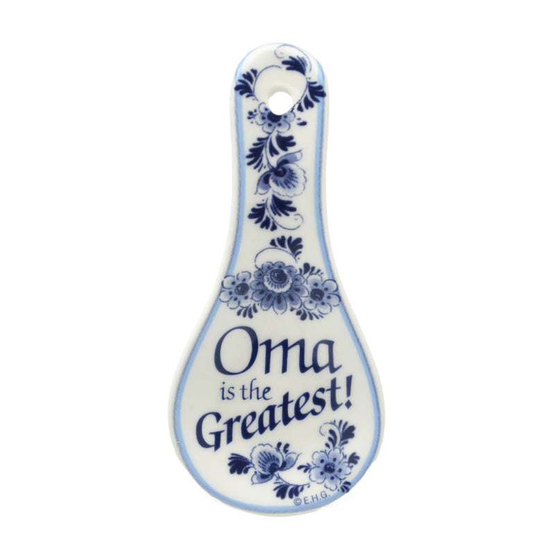 Ceramic Spoon Rest Magnet: Oma..Greatest - ScandinavianGiftOutlet