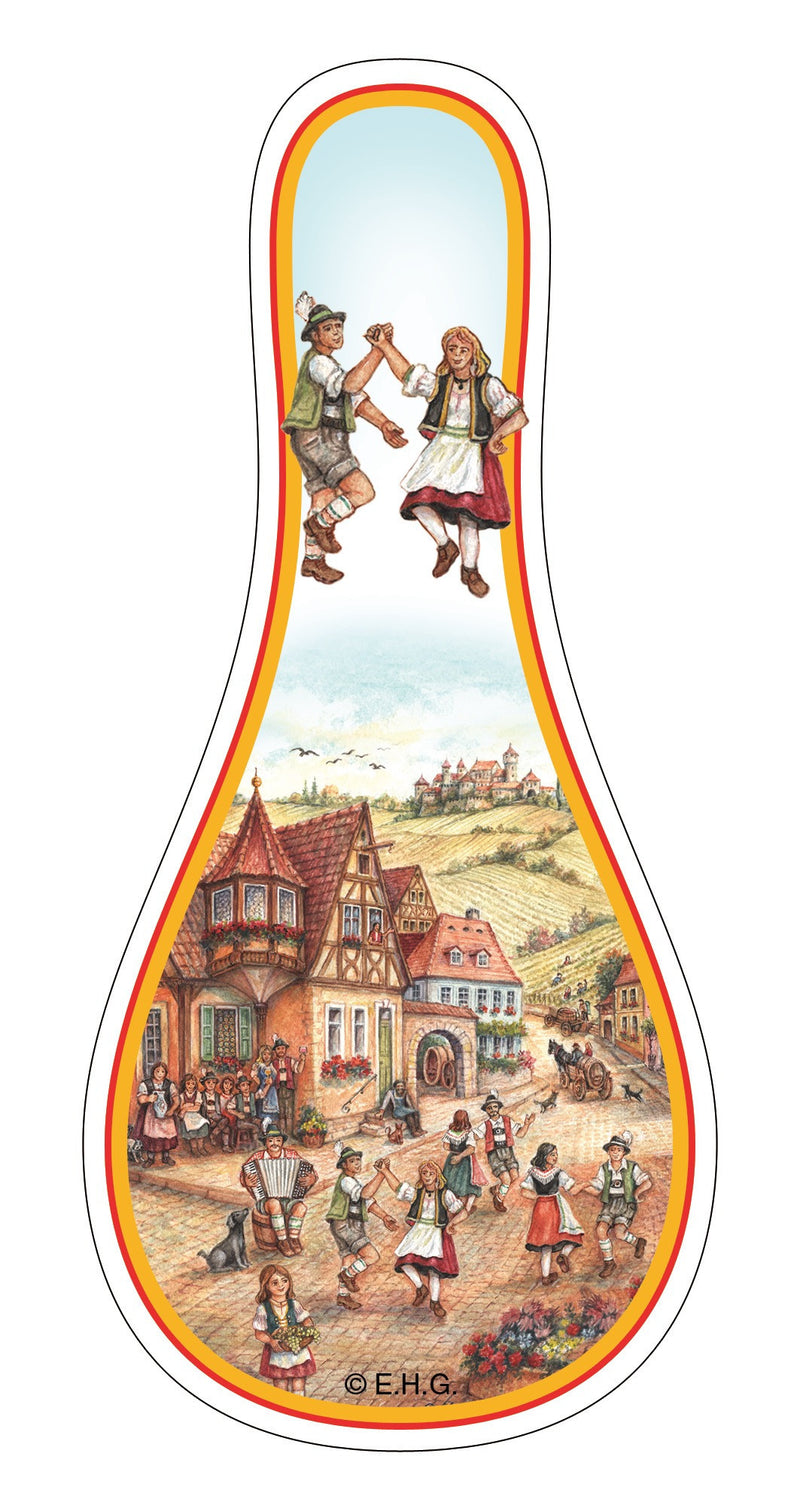 Spoon Rest Magnet: Euro Village - ScandinavianGiftOutlet