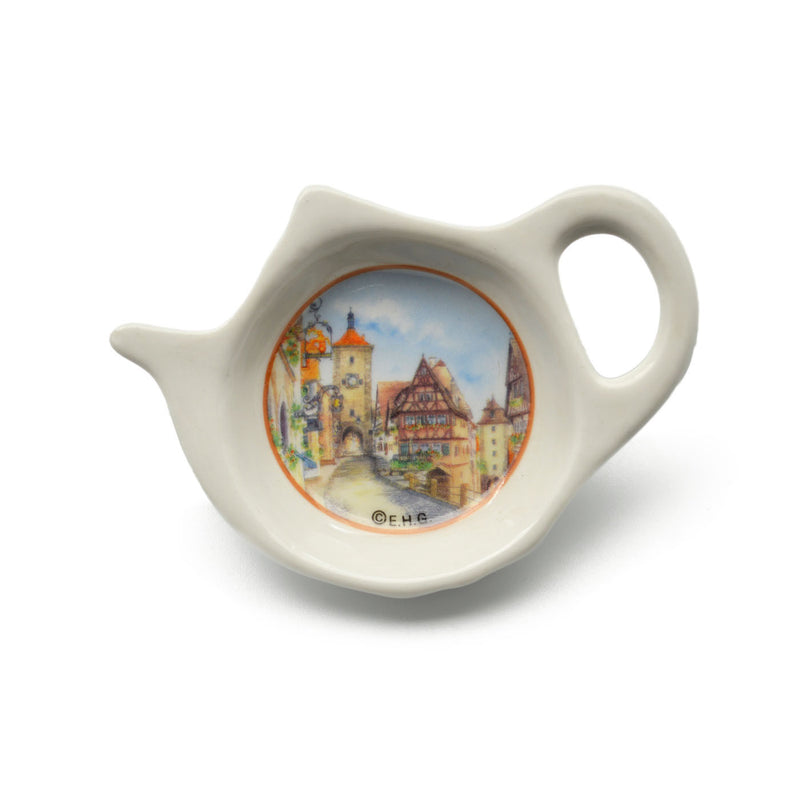 European Village Scene Teapot Fridge Magnet - ScandinavianGiftOutlet