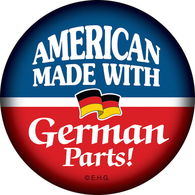 Metal Button: American Made..German Parts - ScandinavianGiftOutlet