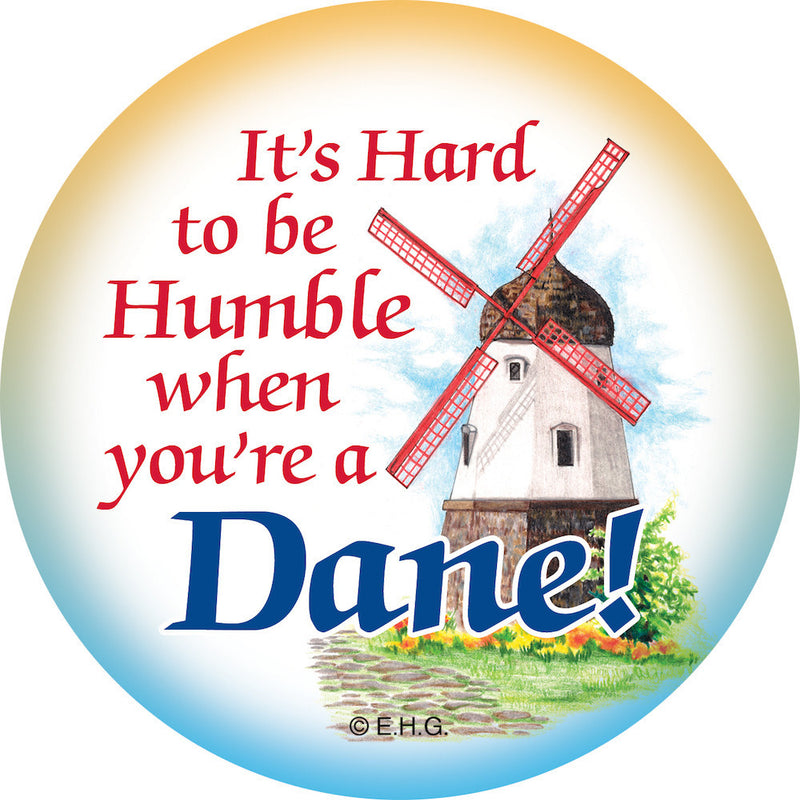 Metal Button: Humble Dane - ScandinavianGiftOutlet
