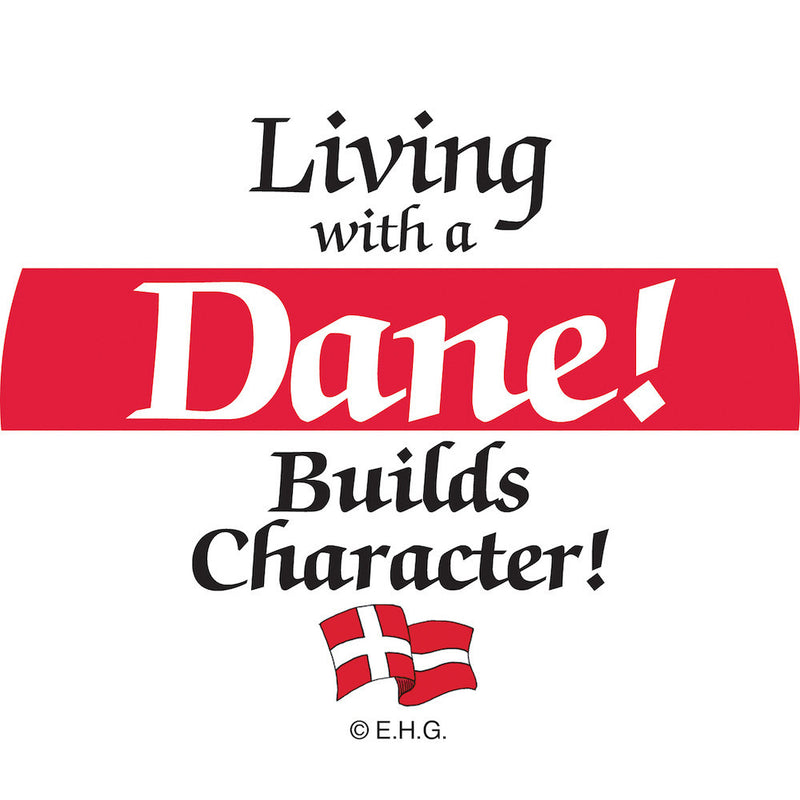 Magnetic Button: Living with Dane - ScandinavianGiftOutlet
