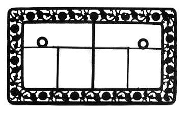 Tile German House Numbers Metal Frame - ScandinavianGiftOutlet