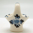 Miniature Ceramic Delft Blue Basket - ScandinavianGiftOutlet