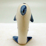 Ceramic Miniatures Animals Delft Blue Dolphin - ScandinavianGiftOutlet