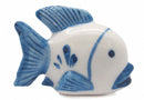 Ceramic Miniatures Animals Delft Blue Fish - ScandinavianGiftOutlet