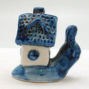 Ceramic Miniatures Animals Delft Blue Snail - ScandinavianGiftOutlet