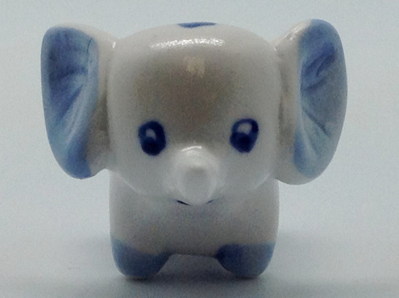 Ceramic Miniatures Animals Delft Blue Elephant - ScandinavianGiftOutlet