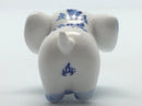 Ceramic Miniatures Animals Delft Blue Elephant - ScandinavianGiftOutlet