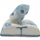 Porcelain Miniatures Animal Delft Blue Owl - ScandinavianGiftOutlet