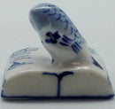 Porcelain Miniatures Animal Delft Blue Owl - ScandinavianGiftOutlet