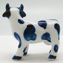 Porcelain Miniatures Animal Delft Happy Cow - ScandinavianGiftOutlet
