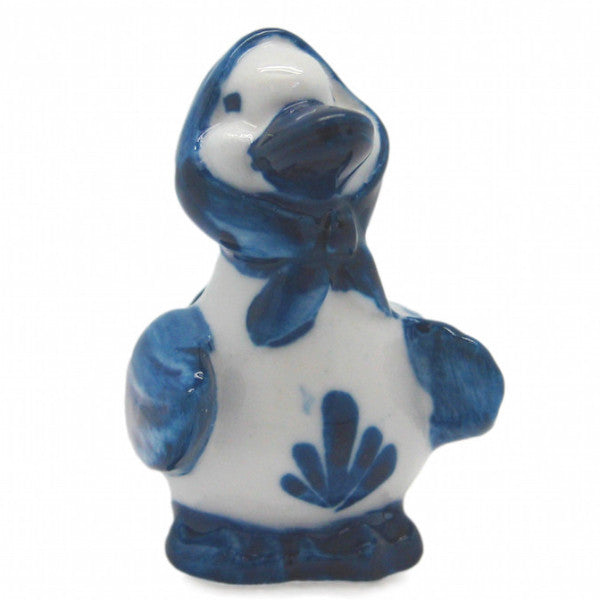 Animals Miniatures Delft Blue Happy Duck - ScandinavianGiftOutlet
