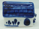 Miniature Animals Delft Blue Ceramic Dog House - ScandinavianGiftOutlet