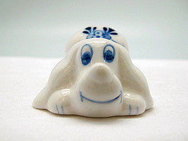 Animals Miniatures Delft Blue Happy Dog - ScandinavianGiftOutlet