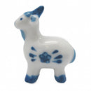 Porcelain Animals Miniatures Delft Blue Goat - ScandinavianGiftOutlet