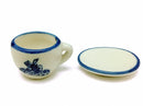 Miniature Cup and Saucer Set Delft - ScandinavianGiftOutlet