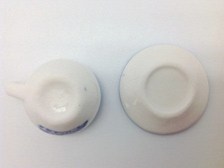 Miniature Cup and Saucer Set Delft - ScandinavianGiftOutlet