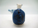 Miniature Musical Instrument Turtle With Violin Delft Blue - ScandinavianGiftOutlet