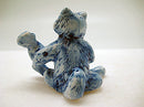 Miniature Musical Instrument Cat With Banjo Delft Blue - ScandinavianGiftOutlet