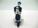Miniature Musical Instrument Dog With Trumpet Delft Blue - ScandinavianGiftOutlet