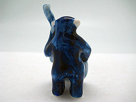 Miniature Musical Instrument Blue Monkey With Bass - ScandinavianGiftOutlet