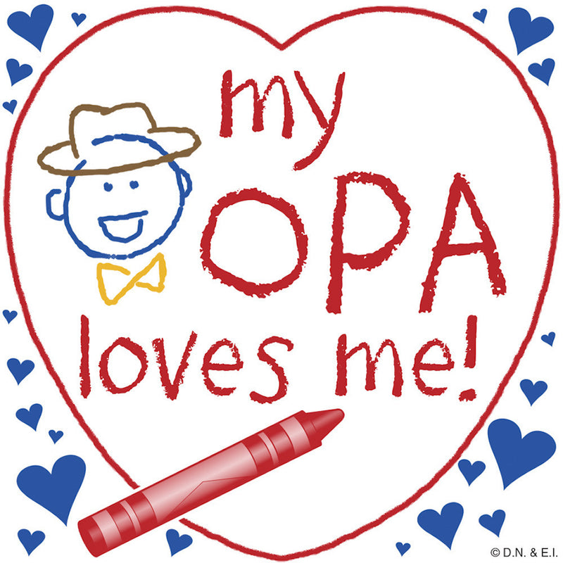German Gift Magnet "My Opa Loves Me" - ScandinavianGiftOutlet