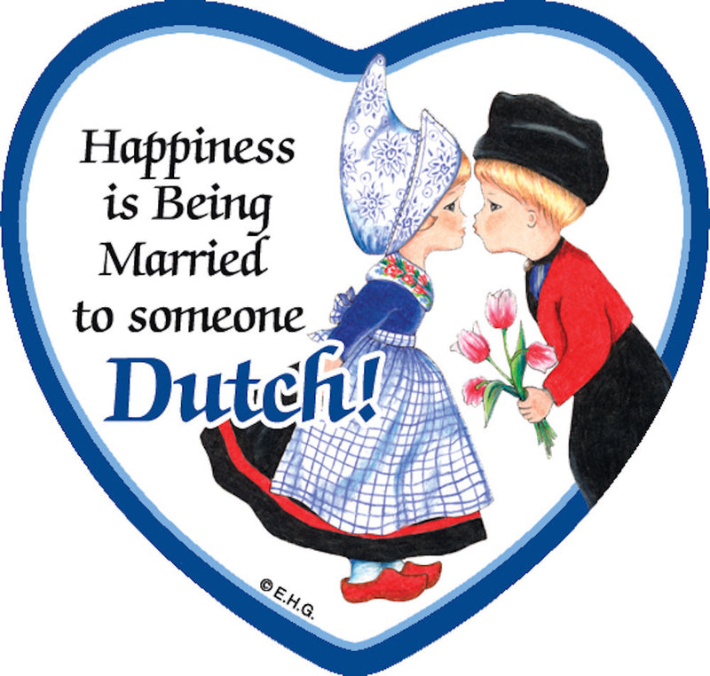 Fridge Tile: Married To Dutch - ScandinavianGiftOutlet