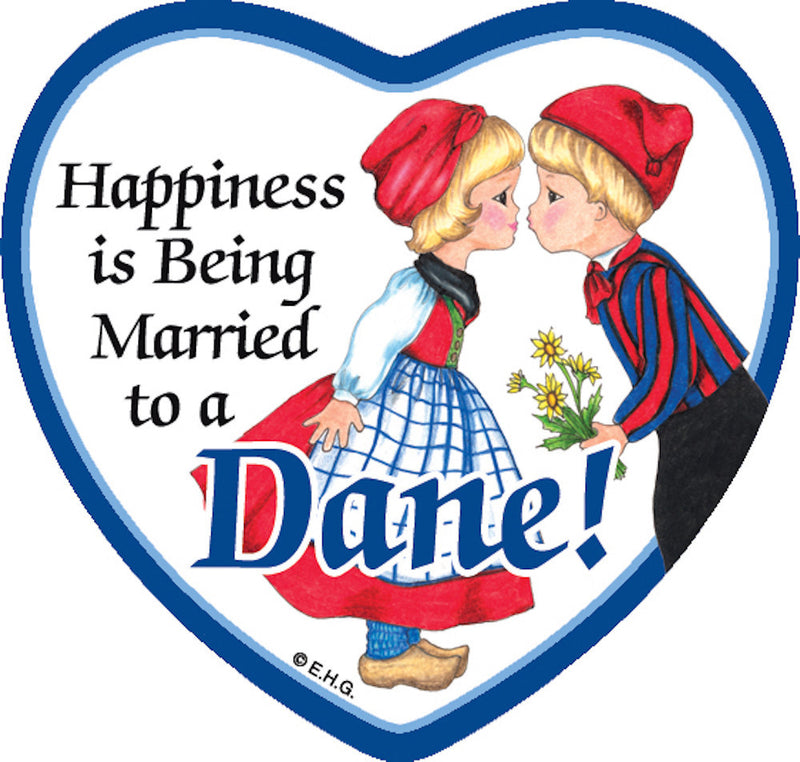 Fridge Tile: Married to Dane - ScandinavianGiftOutlet