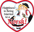 Tile Magnet: Married to Norsk - ScandinavianGiftOutlet